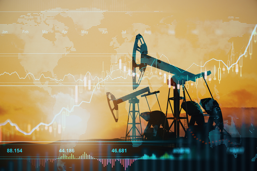 Global,Stock,Market,And,Oil,Industry,Concept,With,Oil,Pumps