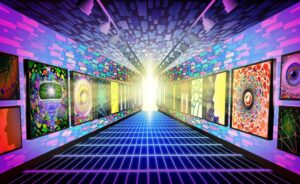 Crypto,Virtual,Museum,And,Metaverse,Internet,Nft,Display,As,A